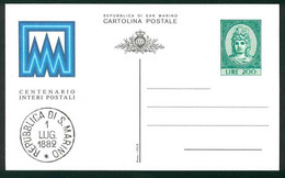 CLG398 - CENTENARIO INTERI POSTALI - FDC STORIA POSTALE LIRE 200 - Cartas & Documentos