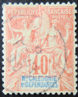 LP3844/793 - 1892 - COLONIES FRANÇAISES - NOUVELLE CALEDONIE - N°50 LUXE ☉ - Gebruikt