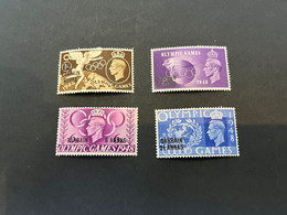 (8-12-2022) Bahrain British Postal Administration (4  Olympic Stamps) - Bahrein (...-1965)