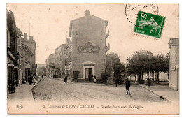 Lyon - Caluire Et Cuire -  Grande Rue  Et Roupe De Crepieu -  Café De La Place - Gulot - CPA °Rn - Caluire Et Cuire