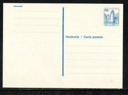 Berlin 1982:  P 123:  Postkarte      (B008) - Postkarten - Ungebraucht