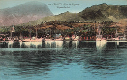 CPA TAHITI - Papeete - Port De Papeete - Papeete Harbour - Colorisé - Gauthier - Tahiti