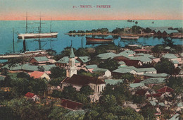 CPA TAHITI - Papeete - Panorama - Colorisé - - Tahiti