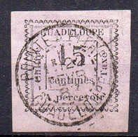 !!! GUADELOUPE, TAXE N°8 OBLITERATION SUPERBE, SIGNE BRUN ET SCHELLER - Timbres-taxe