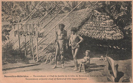 CPA Nouvelles Hebrides - Veroomdoom Et Chef De Famille De La Tribu De Beldrahaf - Canal De Segou - VANUATU - Vanuatu