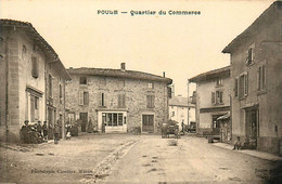 Poule * Rue Du Quartier Du Commerce * Commerces Magasins * Attelage Boeufs - Andere & Zonder Classificatie