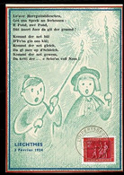 Luxembourg, Liechtmes 1954. Oblitéré LIMPERTSBERG - Cartoline Commemorative