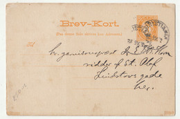 Norway Postal Stationery Postcard Posted 1892 B221210 - Postwaardestukken