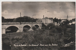 PORT-sur-SAÔNE (70)  Le Grand Pont Sur La Saône - Carte-photo R. Larcher - N° 4 - Timbrée 1948 - Port-sur-Saône