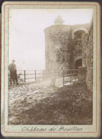BOUILLON - Entrée De La Ville Et Château + Vue Générale - 3 Photos Format 6X8cm Collée Sur Carton épais (environs 1900) - Bouillon