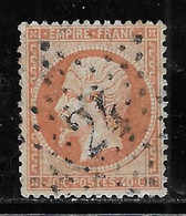 N° 23 NAPOLEON III 40 C. ORANGE OBLITERATION ETOILE GC 24 COTE 15 € - 1862 Napoleon III