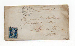 !!! N°14 CACHET CORPS EXPEDITIONNAIRE D'ITALIE 2E DIVISION SUR LETTRE DE 1861 SIGNEE CALVES - Army Postmarks (before 1900)