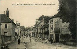 Pontailler Sur Saône * La Rue St éloi * Boulangerie Aubergiste LEBAULT - Sonstige & Ohne Zuordnung