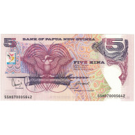 Billet, Papouasie-Nouvelle-Guinée, 5 Kina, KM:34, TTB - Papua Nueva Guinea