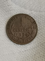 1 CENTIME 1920 DANIEL DUPUIS / FRANCE - 1 Centime