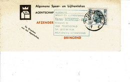 TESSENDERLO   Sur Carte Postale De Changement D Adresse / Carte Postale / Document - Briefe U. Dokumente