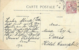 MONACO  - TIMBRE  N° 23  - PRINCE ALBERT 1ER-     -    1901  - SEUL SUR CP - Lettres & Documents