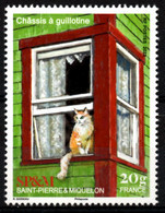 St Pierre Et Miquelon 2022 - Châssis à Guillotine, Chat - 1 Val Neufs // Mnh - Ungebraucht