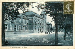 Haguenau * Place De La Gare * Ligne Chemin De Fer - Haguenau