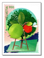 Switzerland 2022 (high Face Value Of Swiss Franc 9.00) Single Stamp 4 From The Ctypto Series 2.0 MNH ** Apple Tree - Nuovi