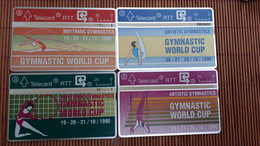 Worldcup Set 4 Phonecards Belgium Used Rare - Collections
