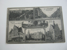BERLIN Lichterfelde  , Strasse,  Bahnhof,  Schöne  Karte Um 1910 - Lichterfelde