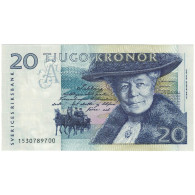 Billet, Suède, 20 Kronor, 1991, KM:61a, NEUF - Svezia