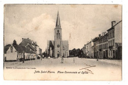 JETTE - Jette Saint Pierre - Place Communale Et église - Verzonden 190? - édit : Van Lantschoot Van Lierde - Jette