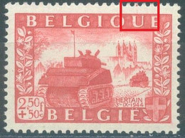 BELGIUM - 1950 - MNH/*** LUXE - POINT ROUGE DENTELURE SUPERIEURE - COB 824 Luppi V4- Lot 25520 - Otros & Sin Clasificación