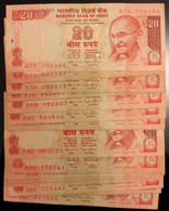 Inde - Lot De 15 Billets - 20 Roupies - état Circulé - India