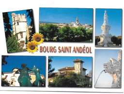 Bourg Saint Andéol - Multi Vues : Tour Nicolay; Place Du Champ De Mars, Tour Charmasson; Chateau Pradelle Non écrite - Bourg-Saint-Andéol