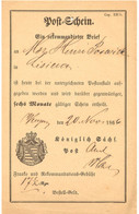 SACHSEN 1866, Postschein Der Königlich Sächs. Post Für "Ein Rekommandirter Brief" (Form 131 B) N LISIEUX, Frankreich RRR - Sachsen