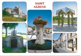 Saint Agrève - Multi Vues - Flamme Postale Belvédère Des Cevennes - Cachet Poste Aout 1996 - Saint Agrève
