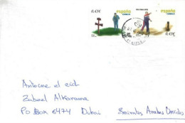 SPAIN - 2013 -  STAMPS  COVER TO DUBAI. - Brieven En Documenten