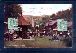 Ile De Man. Laxey Station. Coins émoussés - Isla De Man