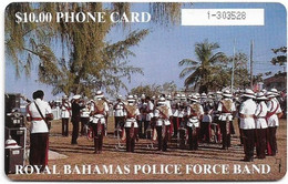 Bahamas - Batelco - Police Band, 1994, Gem1B Not Symm. Red, CN. Black In White Rectangle, NO Transp. Moreno, 5$, Mint - Bahama's