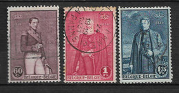 BELGIQUE" N°302/304 "CENTENAIRE DE L'INDÉPENDANCE" - 1929-1941 Big Montenez