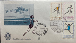 San Marino FDC Zegelnrs 1214 - 1218  Uit 1980 - FDC