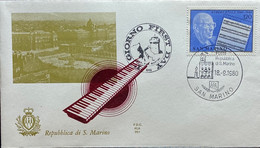 San Marino FDC Zegelnrs 1219  Uit 1980 - FDC