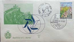 San Marino FDC Zegelnrs 1220  Uit 1980 - FDC