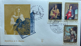 San Marino FDC Zegelnrs 1222 - 1224  Uit 1980 - FDC