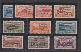 Maroc 1928 Au Profit Des Victimes Surcharge Tanger PA 22-31, 10 Val ** MNH - Luchtpost