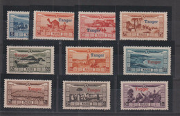 Maroc 1928 Au Profit Des Victimes Surcharge Tanger PA 22-31, 10 Val ** MNH - Poste Aérienne