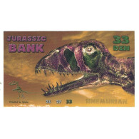 Billet, Espagne, Billet Touristique, 2015, JURASSIC BANK 33 DIN, NEUF - [ 7] Errors & Varieties