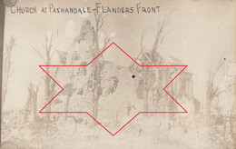 CP Photo 14-18 PASSCHENDAELE (Passendale, Zonnebeke) - Les Ruines De L'église (A244, Ww1, Wk 1) - Zonnebeke