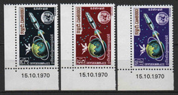 Cambodge - 1970  - ONU   - N° 252 à 254 - Coin Daté   -  Neufs ** -  MNH - Cambodia
