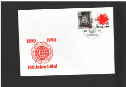 DDR - 3 4 1990 FDC 100° DELLA FESTIVITA' DEL 1° MAGGIO - 1981-1990