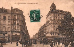 Bruxelles : Boulevard Du Nord, Début 1900, Animée, Tramway - Prachtstraßen, Boulevards