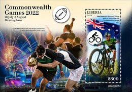 Liberia  2022 Commonwealth Games. Mountain Biking.  (329b2) OFFICIAL ISSUE - BTT