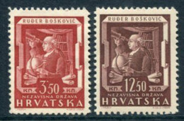 CROATIA 1943 Ruđer Bošković MNH / **  Michel 148-49 - Croazia